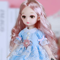 32CM Beauty Princess Bjd Doll 25 Movable Jointed Dolls With Sweater Clothes Make up Fashion DIY Doll Handmade Gifts For Girl Toy