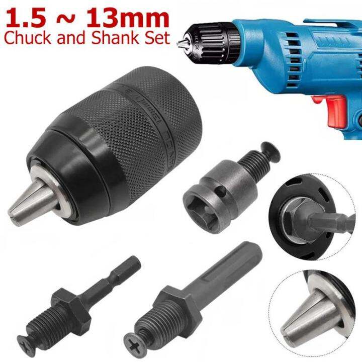 Metal Heavy Duty 1/220UNF 1.513mm Keyless Drill Chuck Selftighten