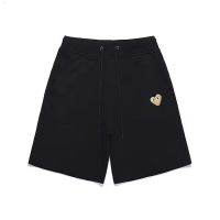 Available Japanese Rei Kawakubo Couple Sports Shorts Play Embroidery Love Trendy Brand Straight Shorts Black Cotton Shorts