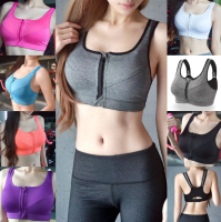 ✅พร้อมส่ง✅(YOGA-612) Sport Bra สปอร์ตบรา ซิปหน้า ผ้าดี ใส่ออกกำลังกาย กระชับหน้าอก มีฟองน้ำ