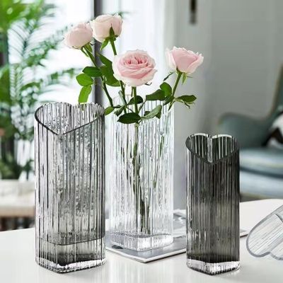 Creative Heart-shaped Glass Vase Water-raised Flower Vase Flower Arrangement Vase Living Room Home Decoration