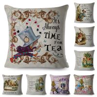 hot！【DT】✥☸▤  tale Cartoon Children Cushion Cover  for Room Sofa 45x45cm Polyester