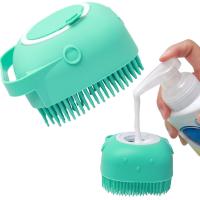 ™ Pet Dog Shampoo Massager Brush Cat Massage Comb Grooming Scrubber Shower Brush for Bathing Short Hair Soft Silicone Brushes