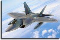 Avión Raptor F-22เจ็ทโปสเตอร์ตกแต่งแบบศิลปะภาพศิลปะบนผนังศิลปะการตกแต่งห้องนอนห้องน้ำสำนักงานบ้านของขวัญพิมพ์ลายผู้ชายผู้หญิง