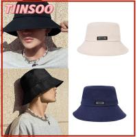 TIINSOO M/L/XL หมวกทรงถัง ผ้าคอตตอน โอเวอร์ไซส์ หมวกบังแดด ลำลองแบบสบายๆ ปีกกว้างกว้าง หมวกชาวประมงหมวก สำหรับผู้หญิง