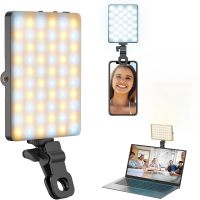 New High Power Phone Fill Light LED Selfie Light Video Conference Lighting Clip Video Light w Front &amp; Back Clip for Phone iPad