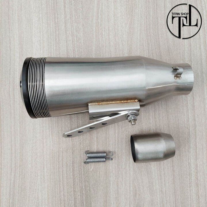 Mua Pô lon cổ chai đen chống nóng / tặng tiêu giảm thanh dành cho xe máy |  Tiki