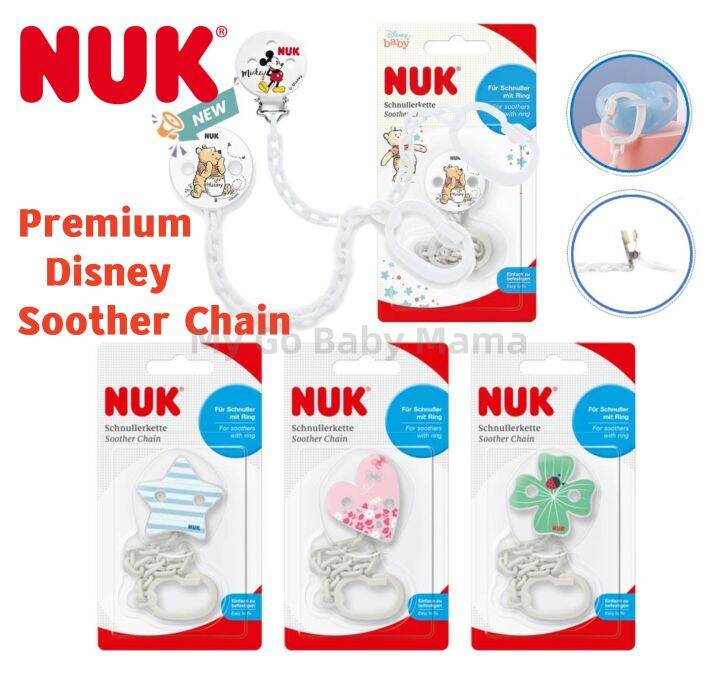 NUK Dummy Clip For Ring Soothers Resilient and ShatterProof
