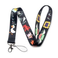 【DT】Keychain Friends TV Show Neck Strap Lanyards ID Badge Card Rope Chain Necklace Phone Gym Strap Webbing Necklace Gift keyholder hot