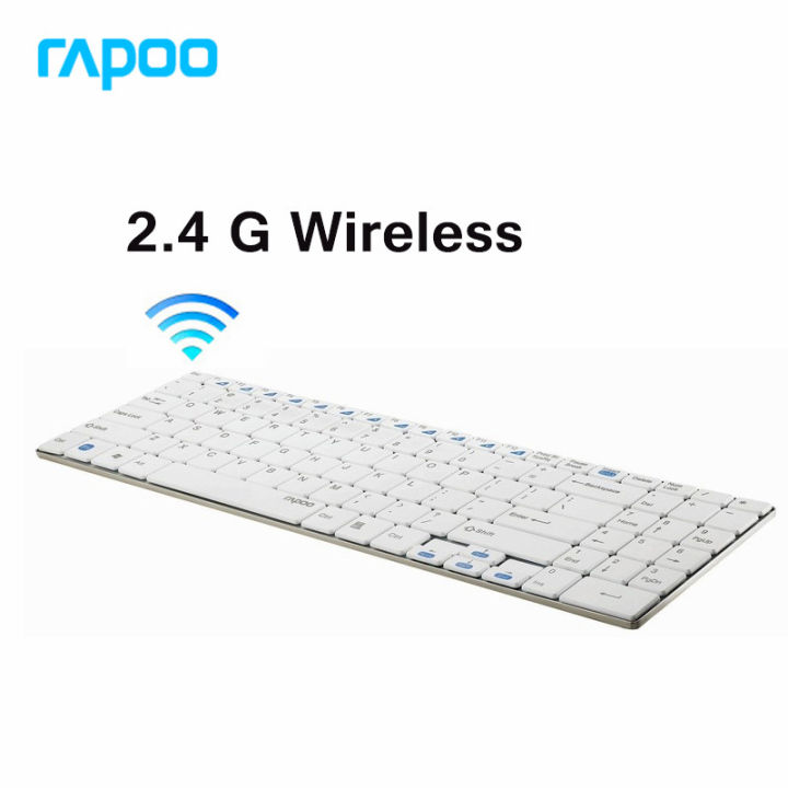original-rapoo-e9070-2-4g-multi-media-programmable-5-6mm-ultra-slim-wireless-keyboard-for-laptops-desktops-pc-french-edition