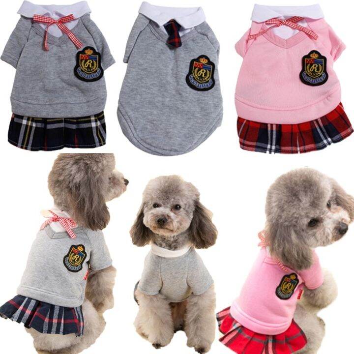 【🔥2023】 Couple Pet Clothes for Dog Shirt Shih Tzu Male Female Tutu