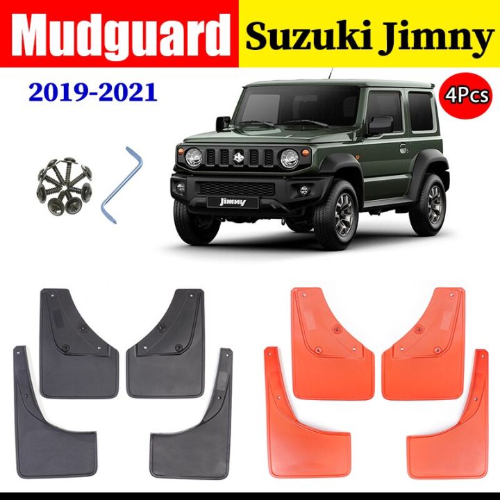 สำหรับ-suzuki-jimny-2019-2020-2021-mudguards-splash-mud-flap-guard-fender-รถอุปกรณ์เสริม-auto-styline-mudflaps-ด้านหน้าด้านหลัง4pcs