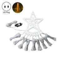 1 Set Fairy Light String Eye-catching Star Light Top Ornamental Patio Christmas Tree LED String Lights for Outdoor