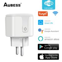 Wireless WiFi Smart Plug EU 16A 220V Adaptor Remote Voice Control Power Energy Monitor Outlet Timer Socket For Alexa Google Home Ratchets Sockets