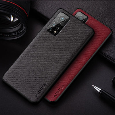 Case For Xiaomi mi 10T Pro mi10T coque simple design lightweight durable solid color textile leather cover for xiaomi mi10t case