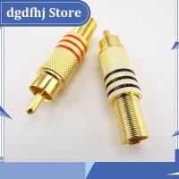 Dgdfhj Shop 3 Pair RCA Male Connector Plug Solder Soldering Audio Video Jack Adapter Connectors Adapter for RCA Cable Video