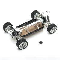 for Wltoys 124019 1/12 RC Car Upgrade Parts All Metal Assembled Frame Chassis with Wheel Set Spare Accessories