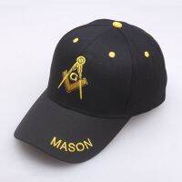 【KFAS Clothing Store】 ใหม่เย็บปักถักร้อย Masonic เบสบอลหมวกผู้ชาย Freemason Symbol G Templar Freemasonry หมวกผู้ชายผู้หญิง SnapbackTrucker พ่อหมวกหมวก