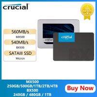 โซลิดสเตทไดรฟ์ภายในที่สำคัญ MX500 250GB 500GB 1Tb 2Tb 4Tb BX500 480G 3D NAND SATA3.0 SSD ฮาร์ดดิสก์ HDD สำหรับโน้ตบุ๊คพีซี Igdxch