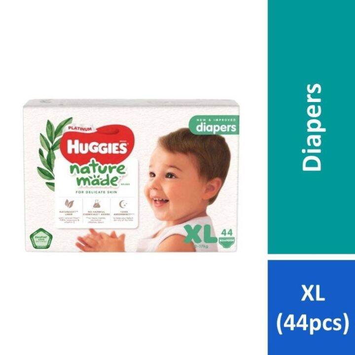 Promo Huggies Naturemade Diapers / Pants NB60 / S82 / M64 / L54 / XL44