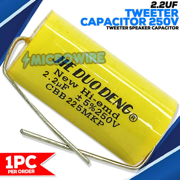 Tweeter Capacitor 2.2UF 250V Driver Unit Horn Speaker Lazada PH
