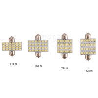 2PCSLOT Festoon led dome light C5W 24 led 2835 smd reading light festoon LED 31MM 36MM 39MM 42MM c5w led light car styling