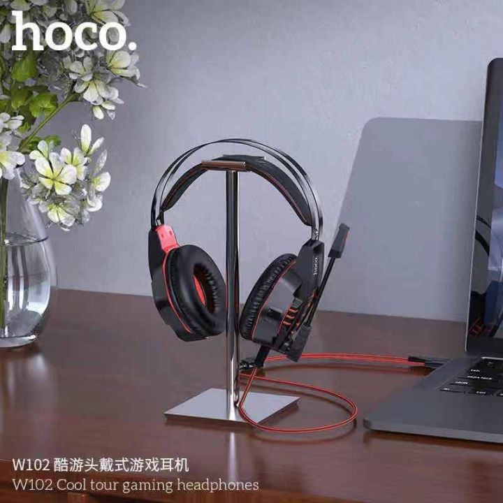 sy-หูฟังเล่นเกมส์พร้อมไมค์-gaming-headphones-painless-wear-รุ่น-hoco-w102