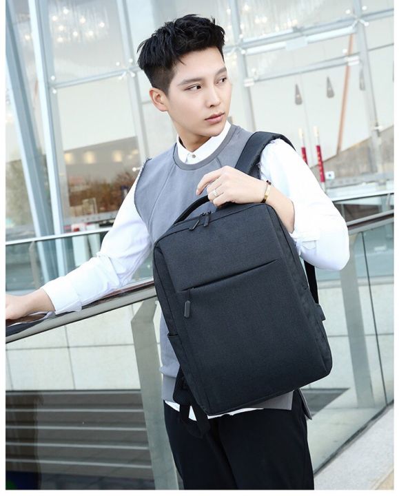 กระเป๋าเป้ผู้ชาย-กระเป๋าโน๊ตบุ๊ค-กระเป่าสะพายหลัง-backpack-เป้สะพายหลัง-กระเป๋าใส่แล็ปท็อป-กระเป๋าเป้ชาร์จ-กระเป๋านักเรี