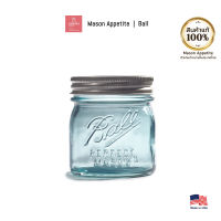 69053 Ball Mason Jar Aqua Canning Jars Regular Mouth 8oz ขวดโหล แก้ว บอลล์ เมสันจาร์ ปากแคบ รุ่นอควาวินเทจ สีฟ้า 8 ออนซ์