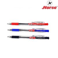 Horse(ตราม้า) ปากกาลูกลื่น กด ตราม้า 0.7 mm. H-801 ด้ามใส    จำนวน 1 ด้าม