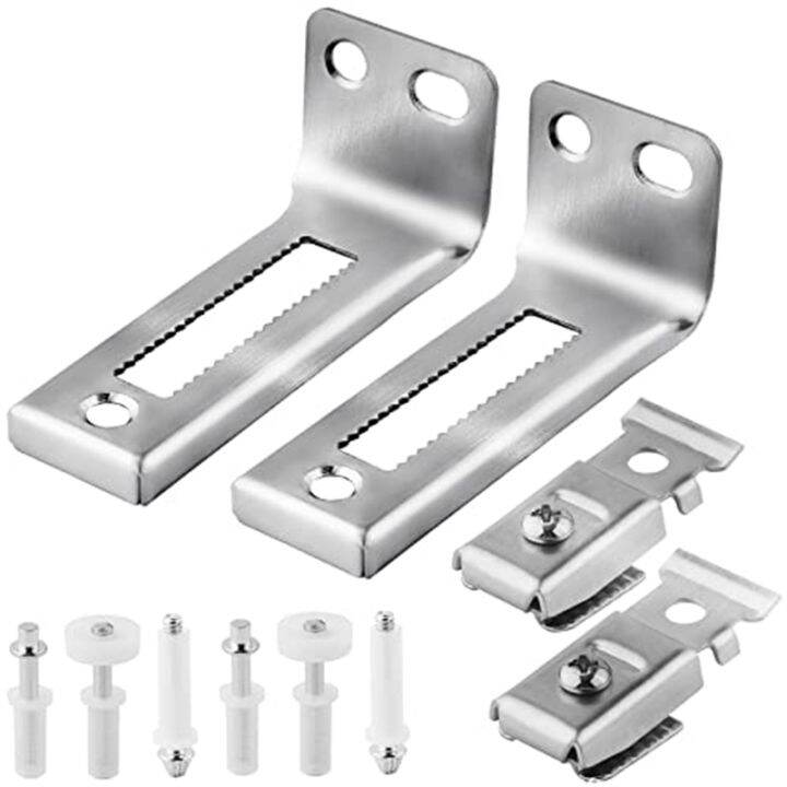 2 Packs of Bi Fold Door Hardware Set Contains Top and Bottom Pivots