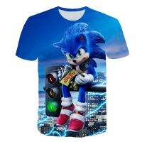 ฤดูร้อนใหม่3D เด็ก Sonic4 7 8 9 11-14ปีพิมพ์สาวตลกเสื้อยืดเครื่องแต่งกายเด็กเสื้อผ้าเด็กเด็กประเดิมด้านบน