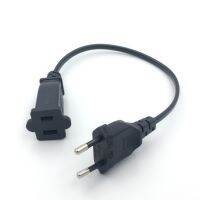 【lz】℡  Macho para fêmea soquete cabo adaptador de alimentação 2Pin EUA Nema 1-15R 0.3M Europeu 1PC