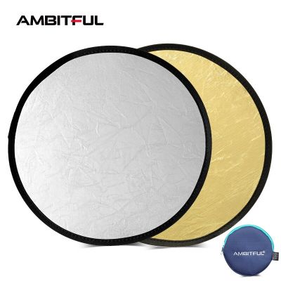 30cm 2in1 Multi-Disc Diffuers Light Round Reflector With Bag Portable Collapsible Silver Gold White for Photography Studio Phone Camera Flash Lights