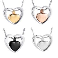 【hot】☃  Cremation Urn Necklace Funnel Fill Keepsake Memorial Ashes 3 Colors