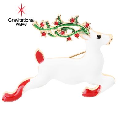 Gravitational Wave ถุงน่องคริสต์มาสน่ารัก Bell Snowman Xmas Tree Alloy เข็มกลัด Pin เครื่องประดับ Gift