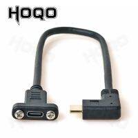 Hoqo USB 3.1 Type c Extension Cable with Panel Mount ScrewUSB C female to USBc Male extending Wire Extender Data Cord