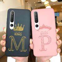 เคสสำหรับ Xiaomi Mi 10 5G 10 Pro,เคสซิลิโคนหรูหรากันกระแทกเคลือบนิ่มปกป้องกล้องด้วยผิวนอกกันชน TPU A-Z ตัวอักษรเคสคู่ ForXiaomi 10i เคสโทรศัพท์ Funda Capa