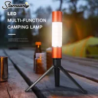 Camping Light LED Telescopic Zoomable Flashlight with Tripod USB Rechargeable Torch Light Retractable Table Lamp Hanging Lantern