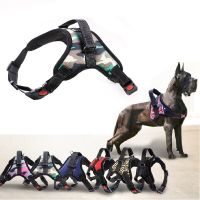 Nylon Heavy Duty Dog Harness Collar Adjustable Padded Extra Large Medium Small Dog Harnesses Vest Husky Big Dogs Products