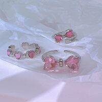 【YF】❖  Pink Rings for Accessories Fashion New Trend Gifts