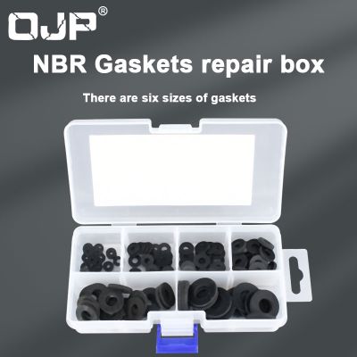 NBR Oil Resistant Gasket Flat Gasket Kit Boxed Nitrile O-Ring Gasket Repair Kit Faucet Seal Valve Waterproof Machine
