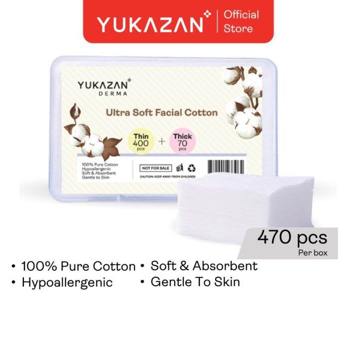 Yukazan Derma Ultra Soft Facial Cotton Pad 470pcs Lazada