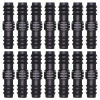 10PCS Garden Watering System 16mm Couplings Straight Connector Micro Drip Irrigation 1/2 PE Pipe Tubing Hose Repair Fitting Watering Systems Garden