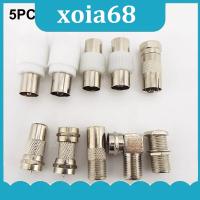 xoia68 Shop TV RF F Type Female Male Plug Adapter Connector Socket to RF Coax Adapter Terminal Converter video For Aerial CCTV