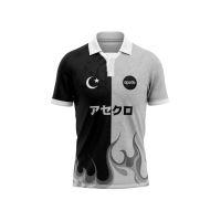 Polo Shirt with Lapel Collar, Summer Short Style, Fashion, and High-end Sublimation Jersey