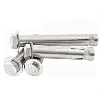 304 Stainless Steel Built-in Expansion Screw External Hexagonal Internal Expansion Bolt Implosion DIN933