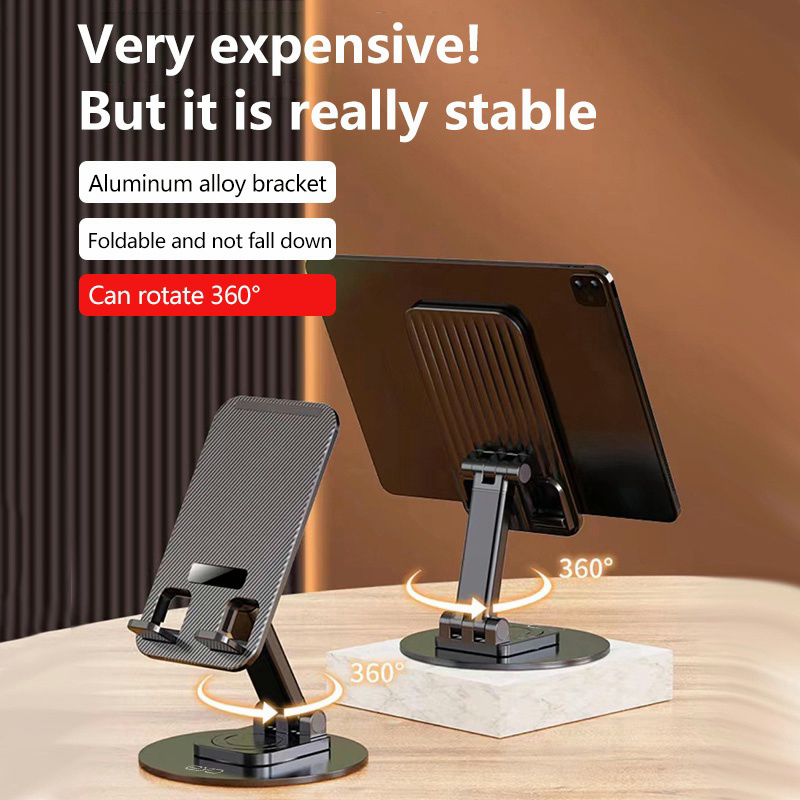 Desk Perfect Accessories 360 Rotating Adjustable Foldable Mobile Phone Support Holder Desk Cell Phone Stand For Office Home