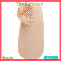 Samurry ✨Hot Sale✨ Car ถุงเท้าพื้นกำมะหยี่ลายลูกไม้สำหรับผู้หญิง, ถุงเท้าซิลิโคนกันลื่นหนาทรงหลวม