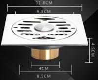 12X12CM Stainless Steel Washing Machine Floor Drain Shower Room RoundSquare Surface PolishedBrushed Proces Design Floor Drain